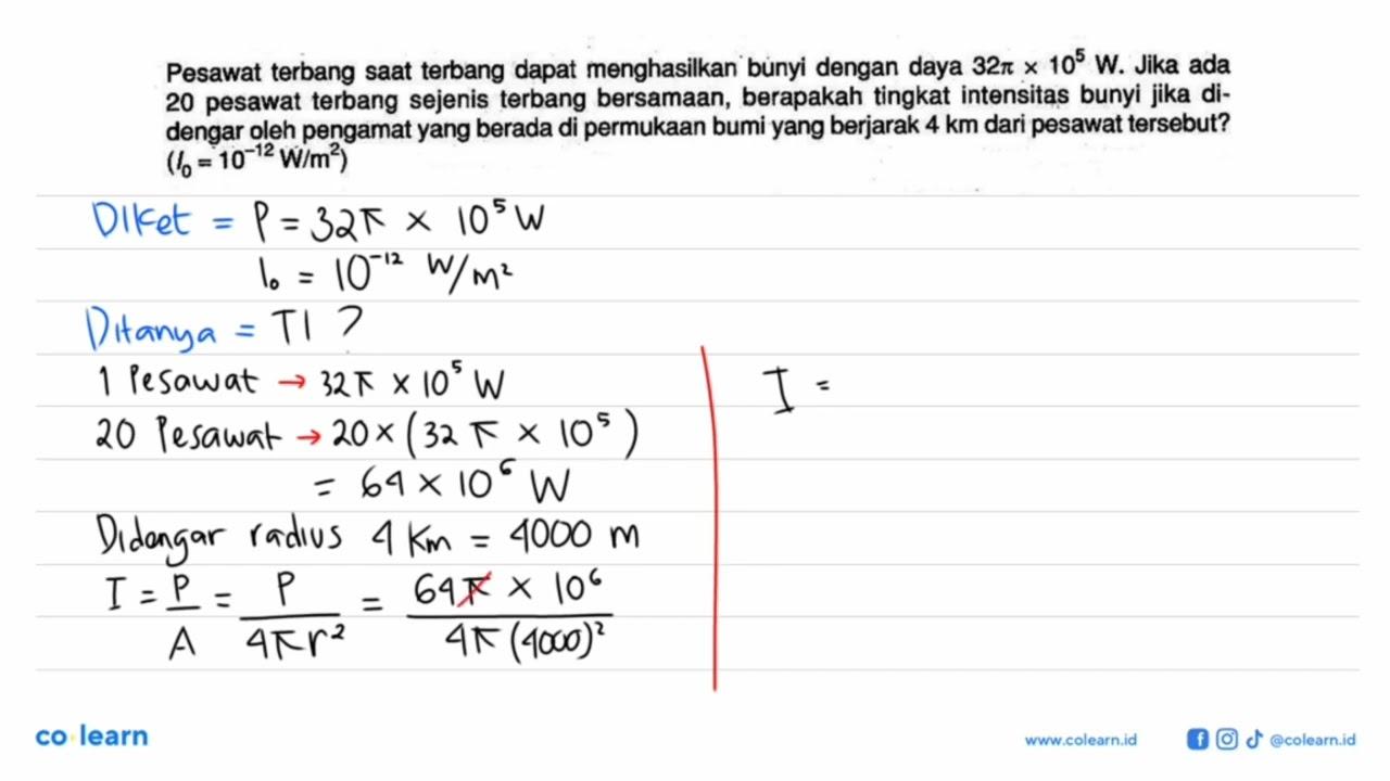 Pesawat terbang saat terbang dapat menghasilkan bunyi