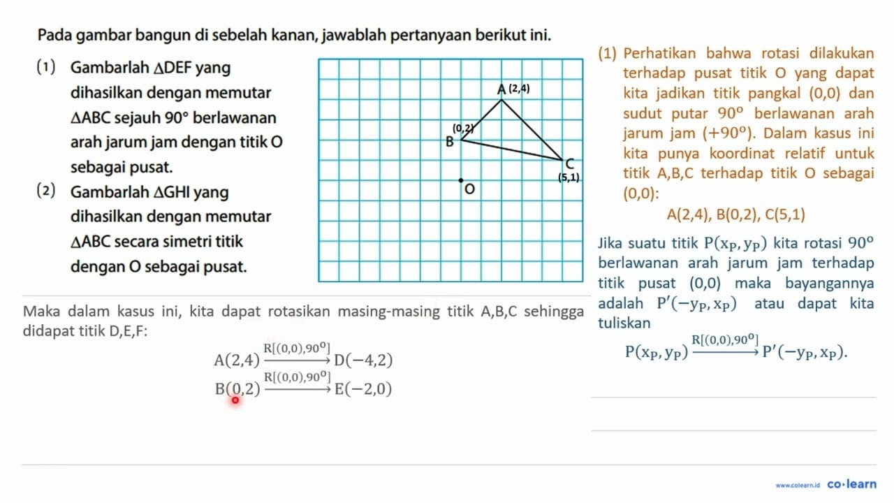 Pada gambar bangun di sebelah kanan, jawablah pertanyaan