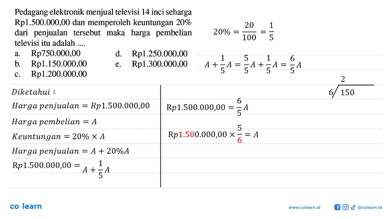 Pedagang elektronik menjual televisi 14 inci seharga