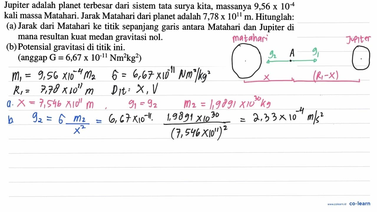 Jupiter adalah planet terbesar dari sistem tata surya kita,