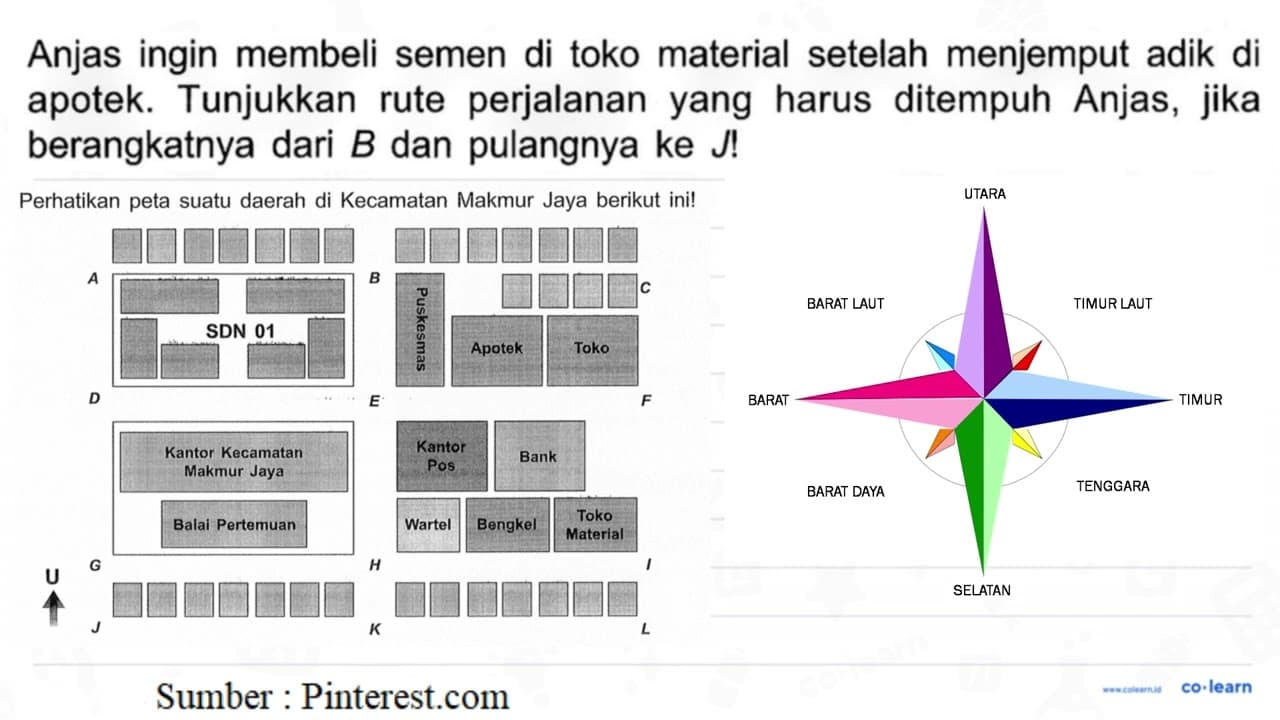 Anjas ingin membeli semen di toko material setelah