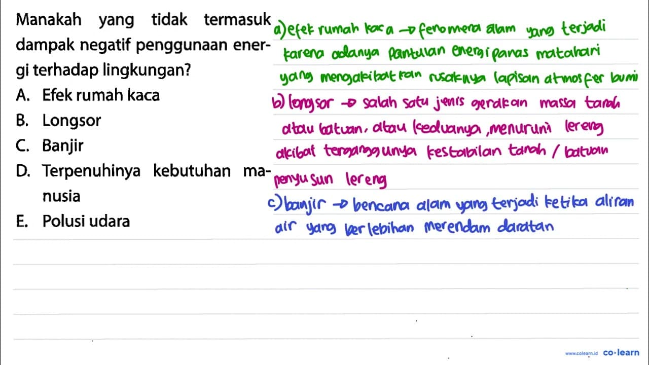 Manakah yang tidak termasuk dampak negatif penggunaan