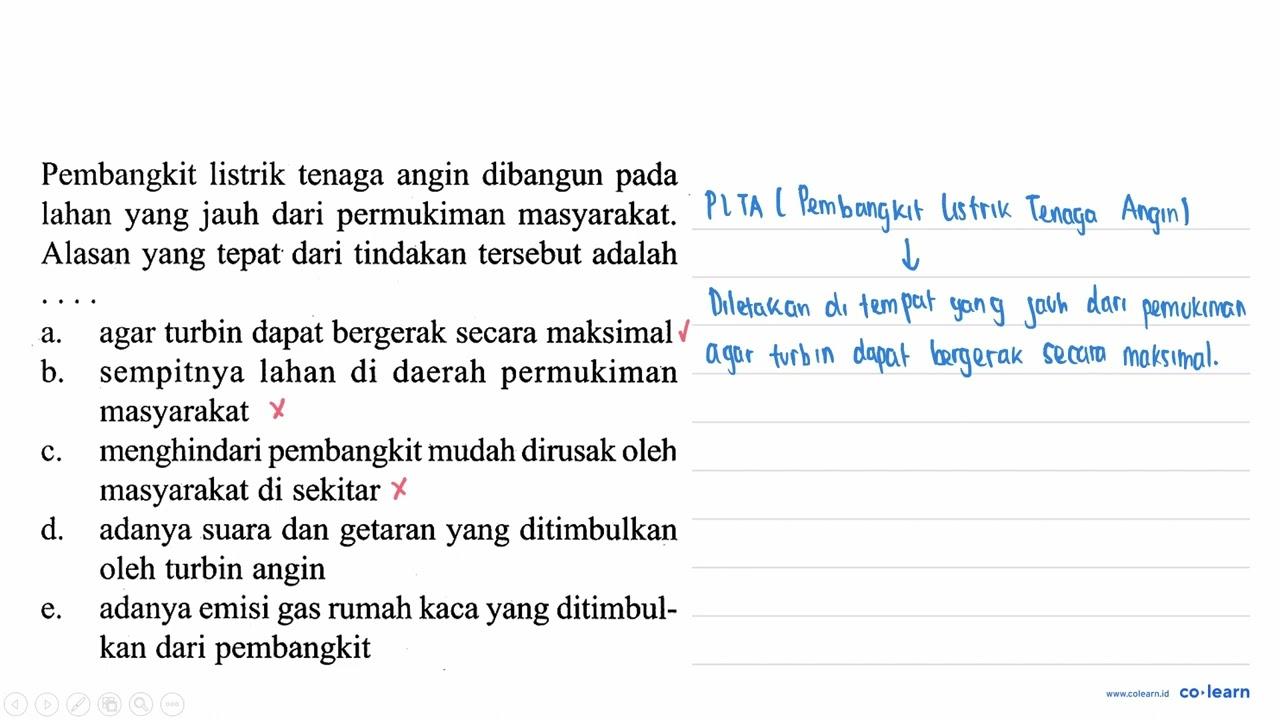 Pembangkit listrik tenaga angin dibangun pada lahan yang