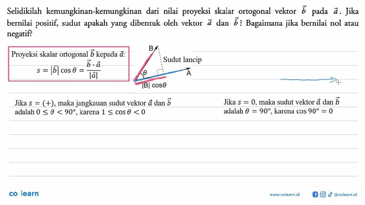 Selidikilah kemungkinan-kemungkinan dari nilai proyeksi