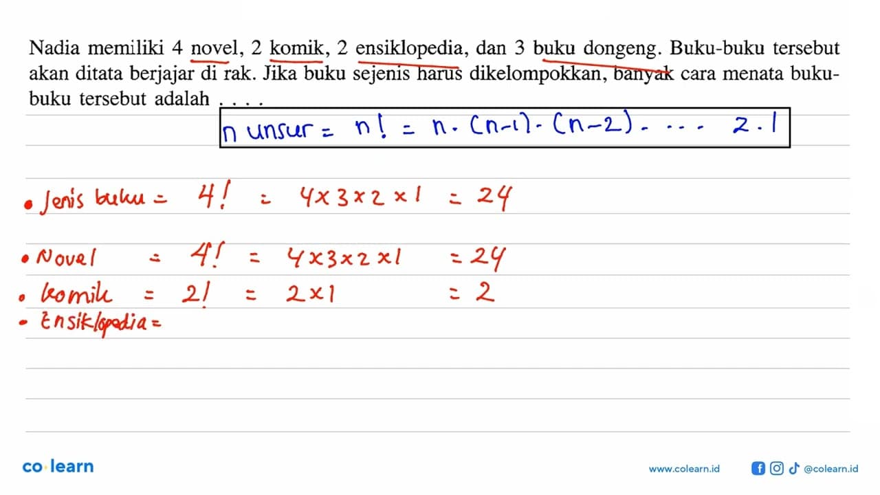 Nadia memiliki 4 novel, 2 komik, 2 ensiklopedia, dan 3 buku