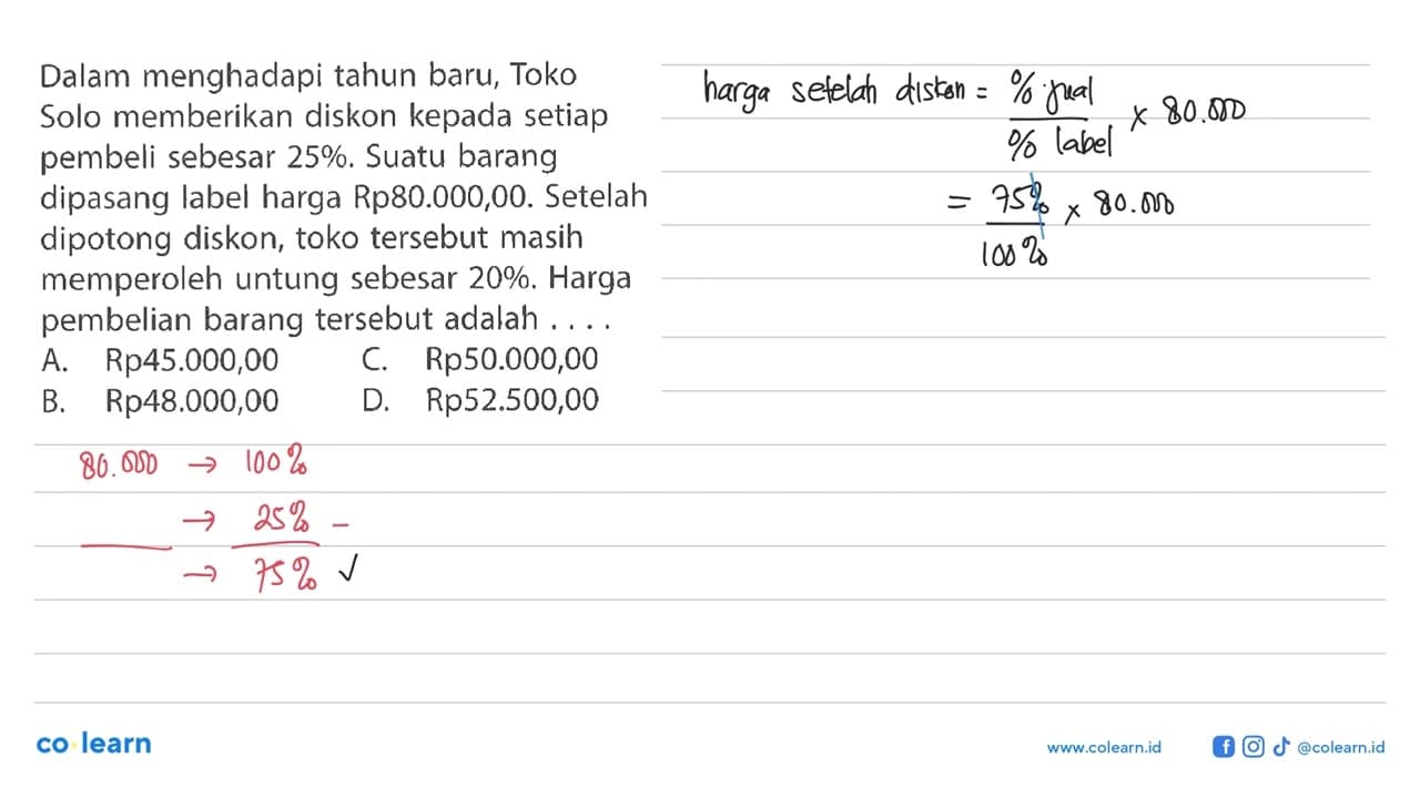 Dalam menghadapi tahun baru, Toko Solo memberikan diskon