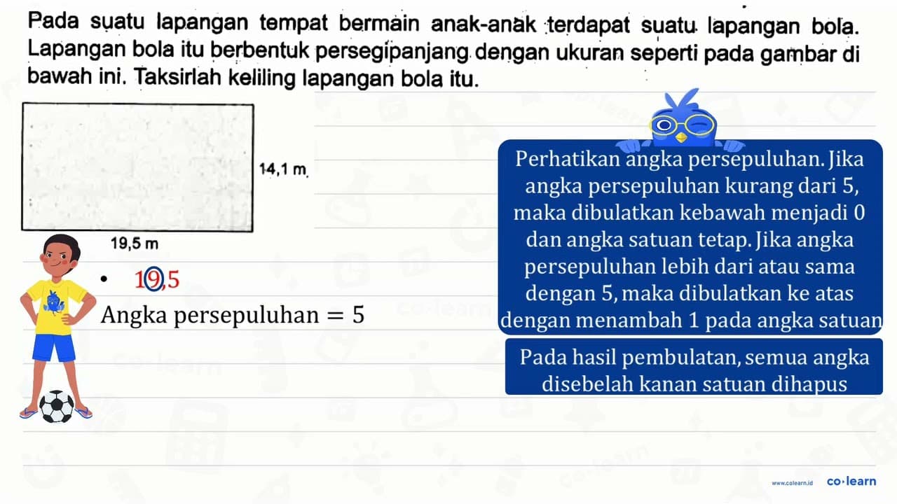 Pada sụatu lapangan tempat bermain anak-anak terdapat suatu