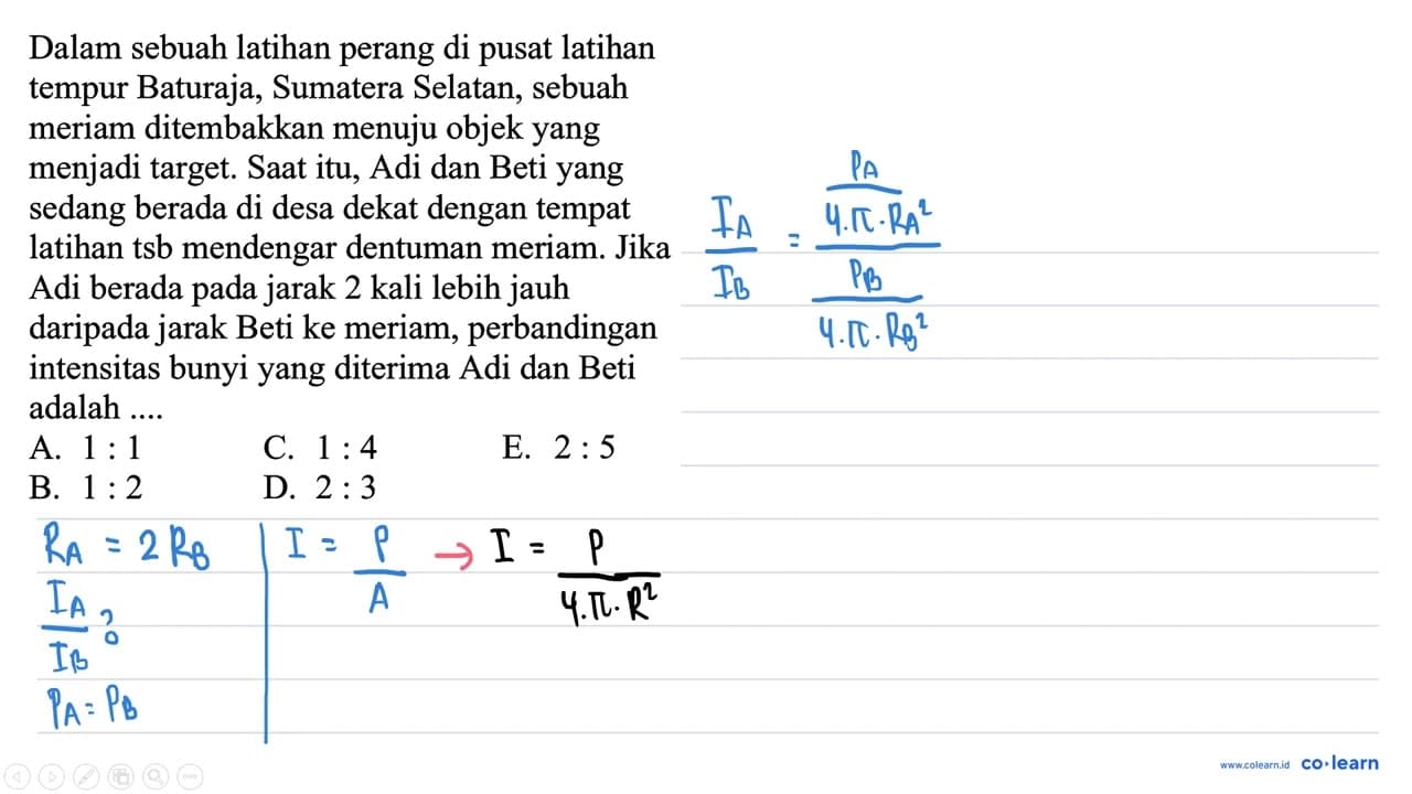 Dalam sebuah latihan perang di pusat latihan tempur