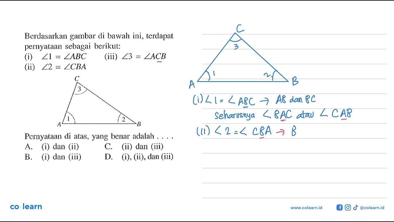 Berdasarkan gambar di bawah ini, terdapat pernyataan