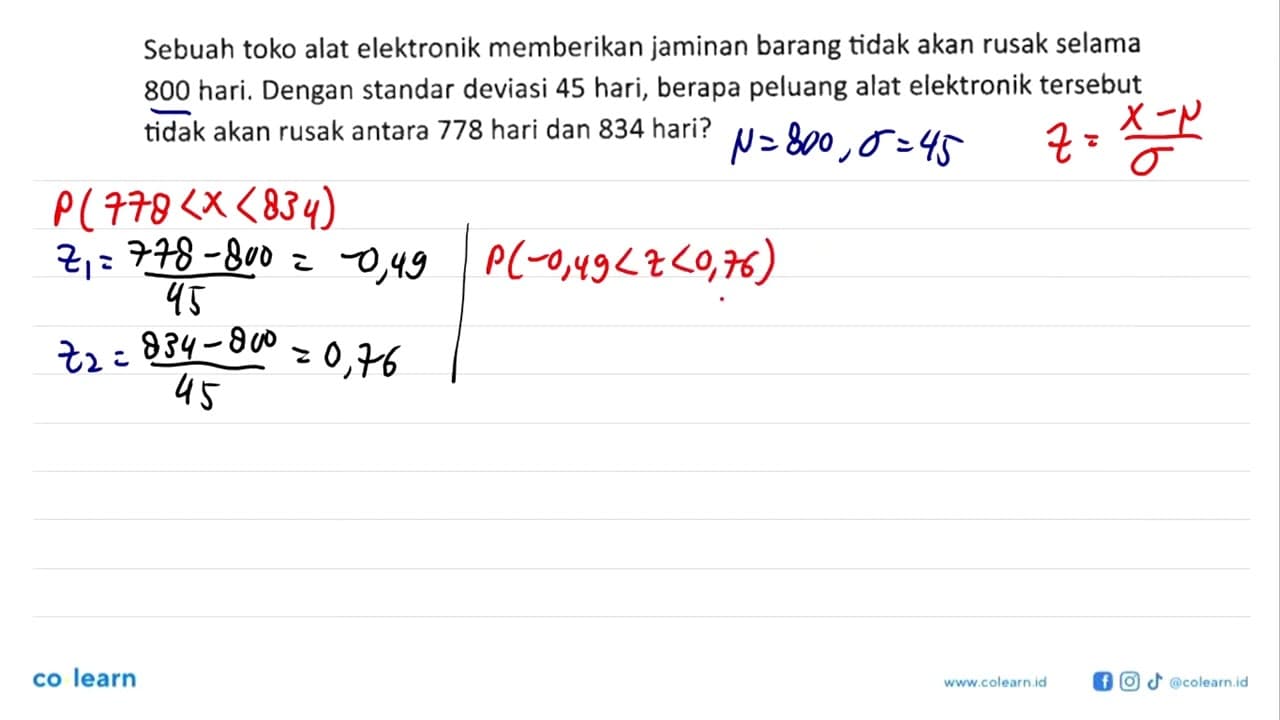 Sebuah toko alat elektronik memberikan jaminan barang tidak