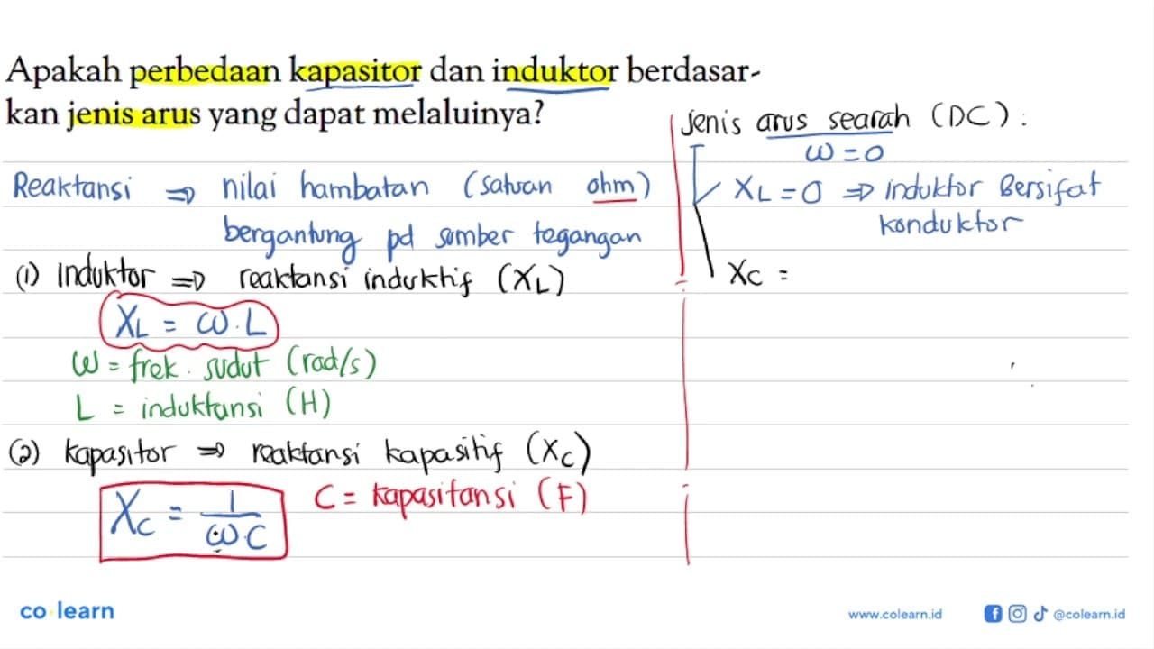 Apakah perbedaan kapasitor dan induktor berdasarkan jenis