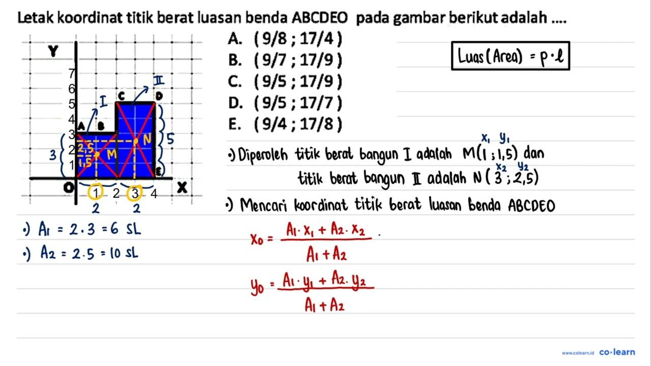 Y 7 6 5 4 3 2 1 A B C D E O 1 2 3 4 X Letak koordinat titik