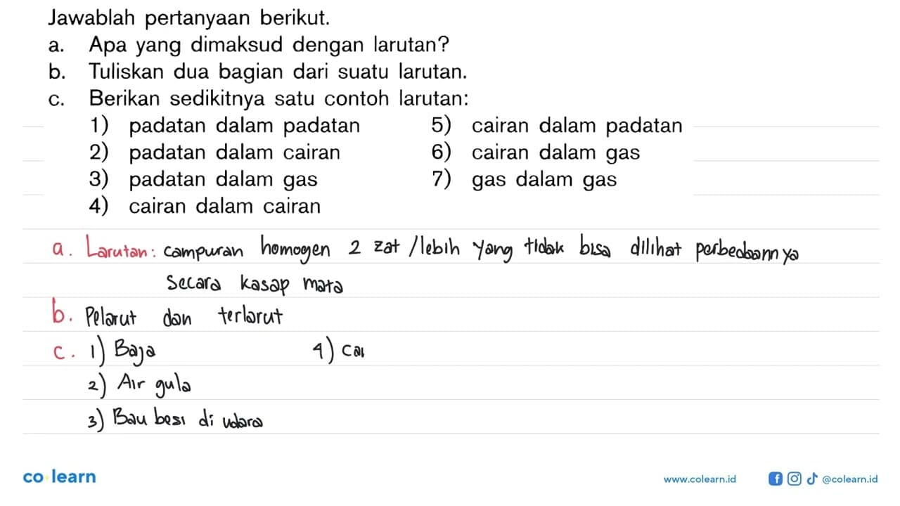 Jawablah pertanyaan berikut. a. Apa yang dimaksud dengan