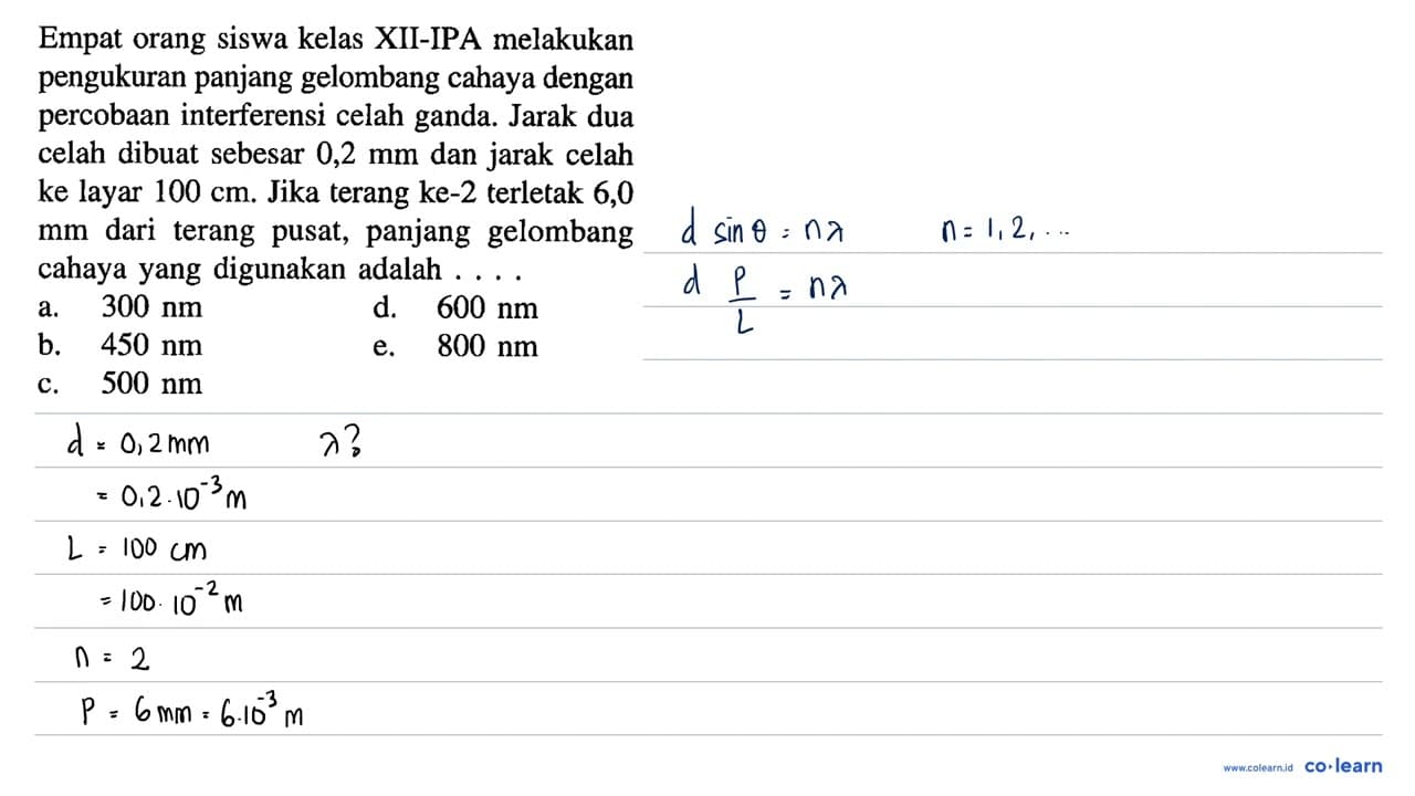 Empat orang siswa kelas XII-IPA melakukan pengukuran