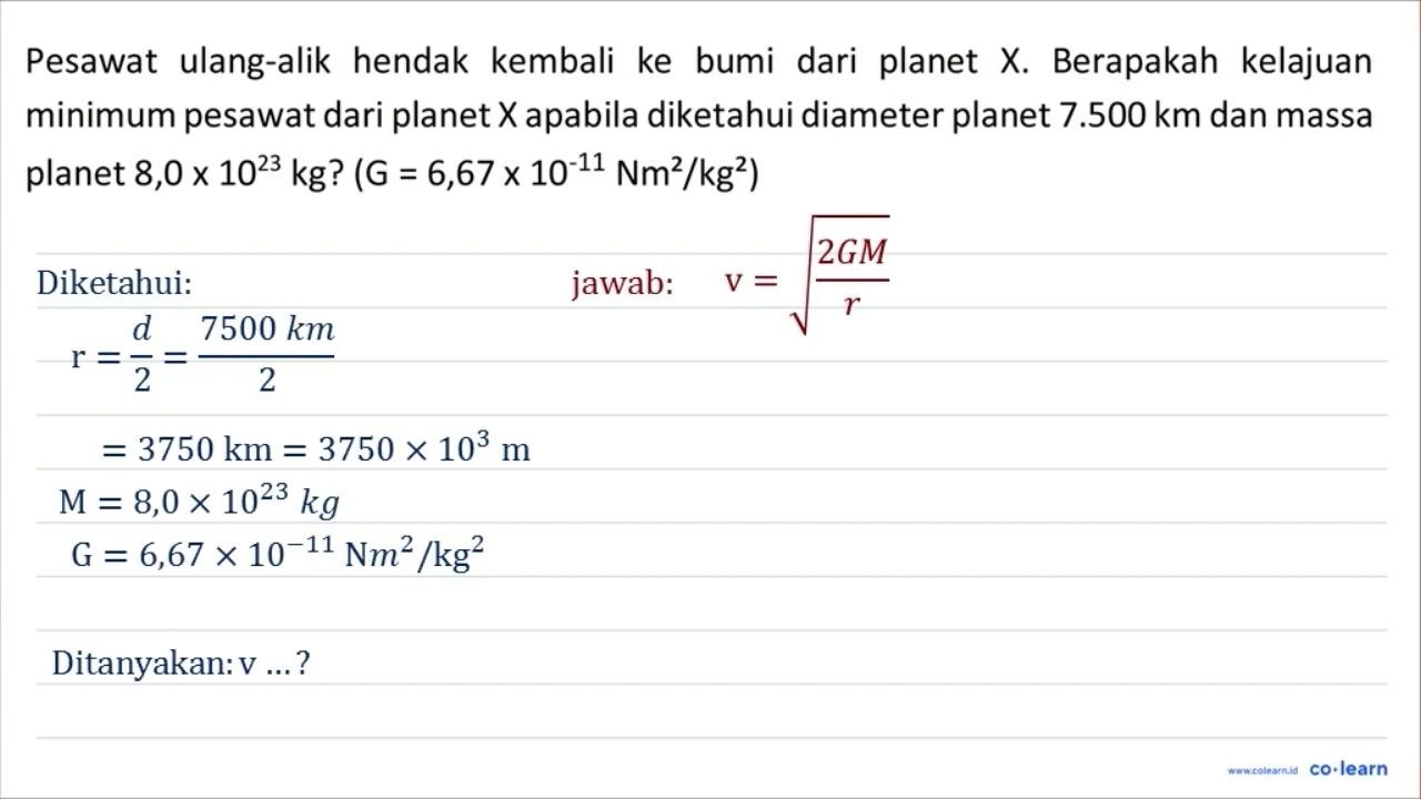 Pesawat ulang-alik hendak kembali ke bumi dari planet X.