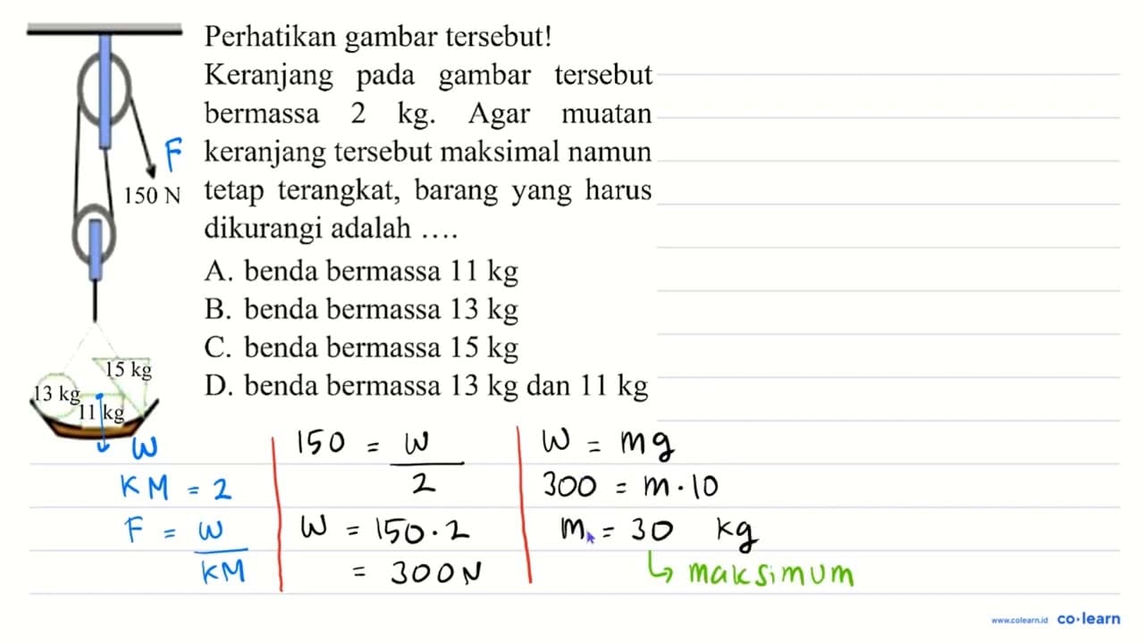 Perhatikan gambar tersebut! Keranjang pada gambar tersebut