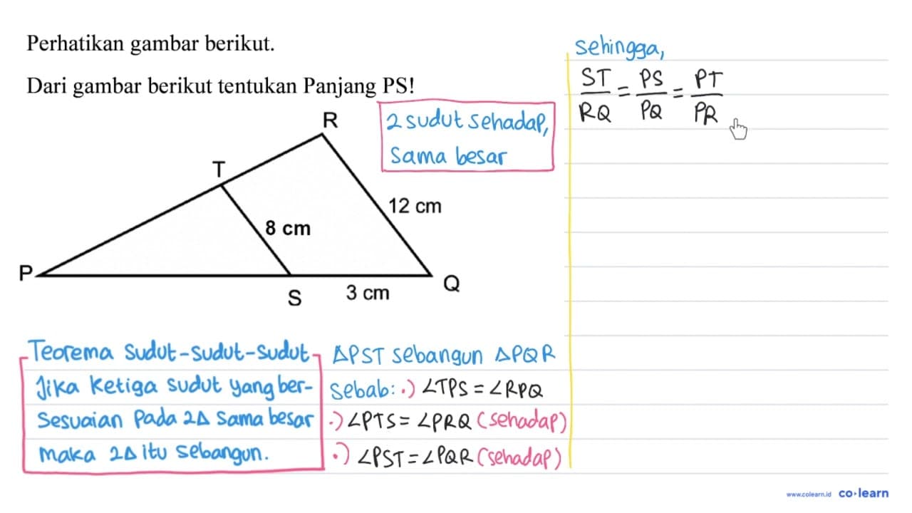 Perhatikan gambar berikut. Dari gambar berikut tentukan