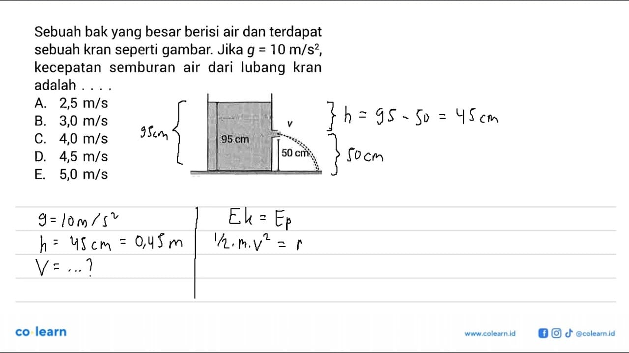 Sebuah bak yang besar berisi air dan terdapat sebuah kran