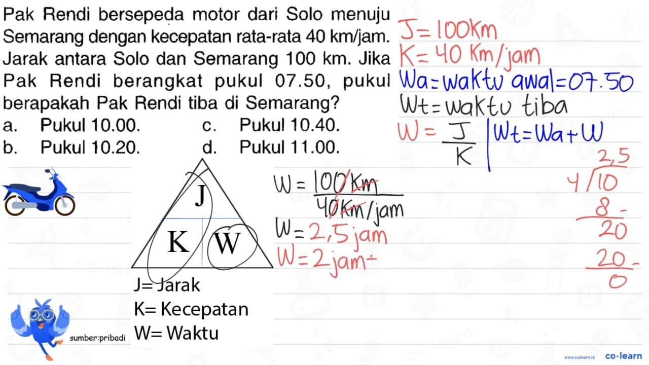 Pak Rendi bersepeda motor dari Solo menuju Semarang dengan