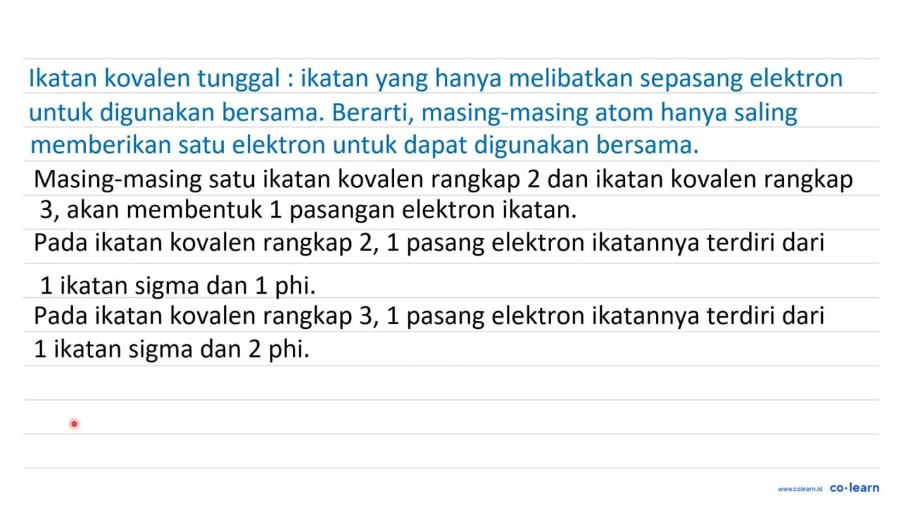 Gambarkan pembentukan ikatan kovalen koordinasi pada H_(2)