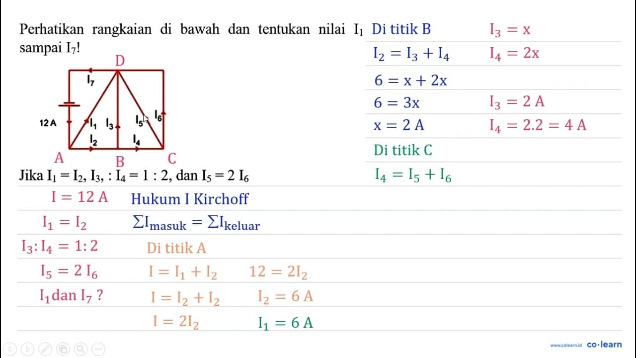 Perhatikan rangkaian di bawah dan tentukan nilai I_(1)