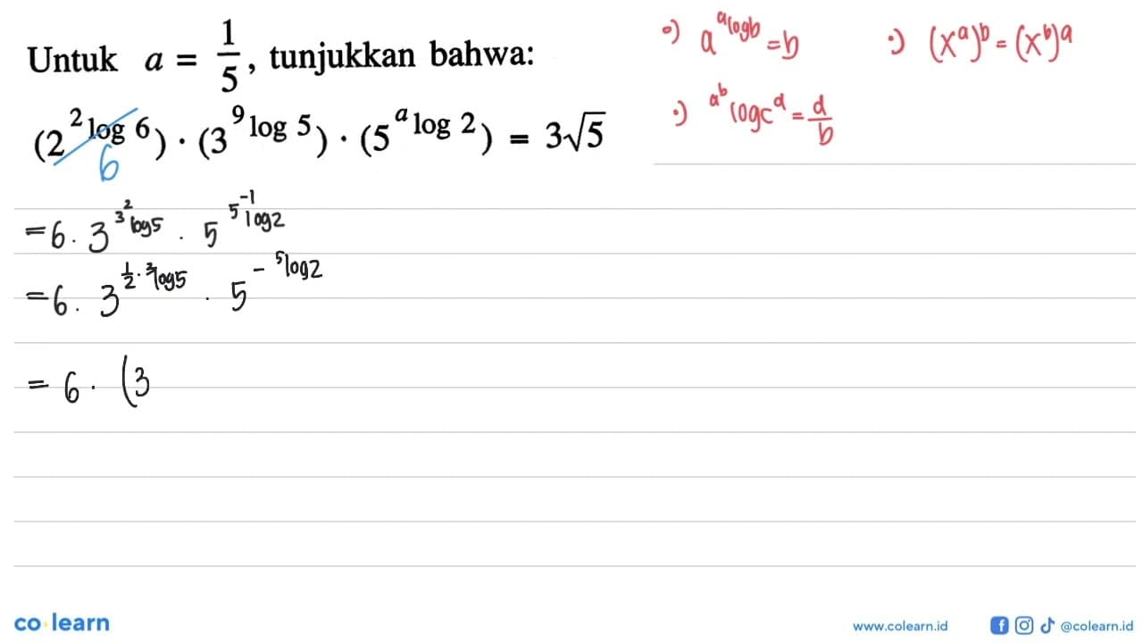 Untuk a =1/5,5 tunjukkan bahwa: