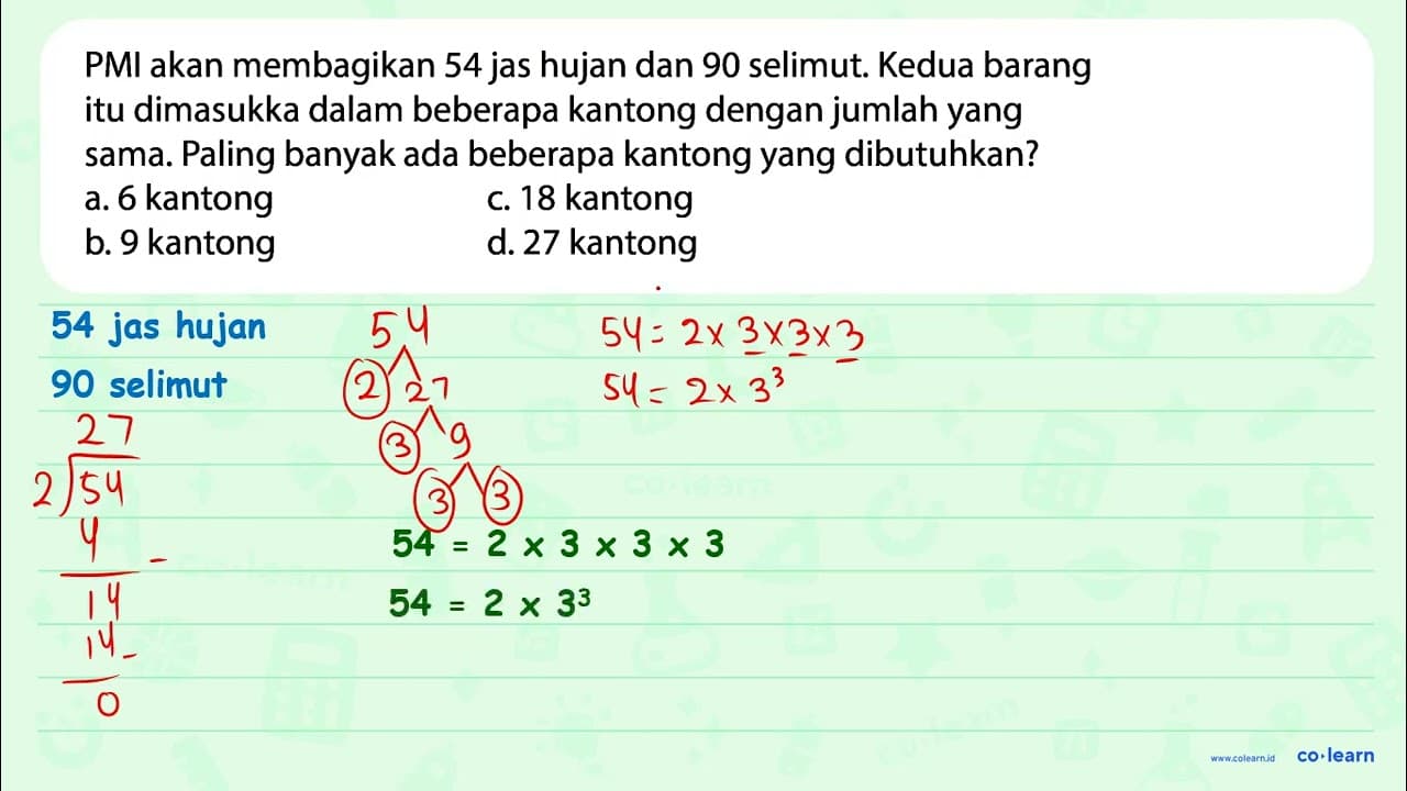 PMI akan membagikan 54 jas hujan dan 90 selimut. Kedua