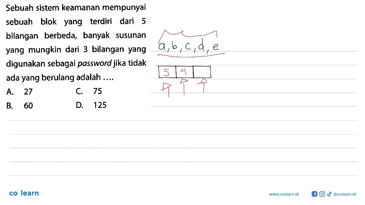 Sebuah sistem keamanan mempunyai sebuah blok yang terdiri