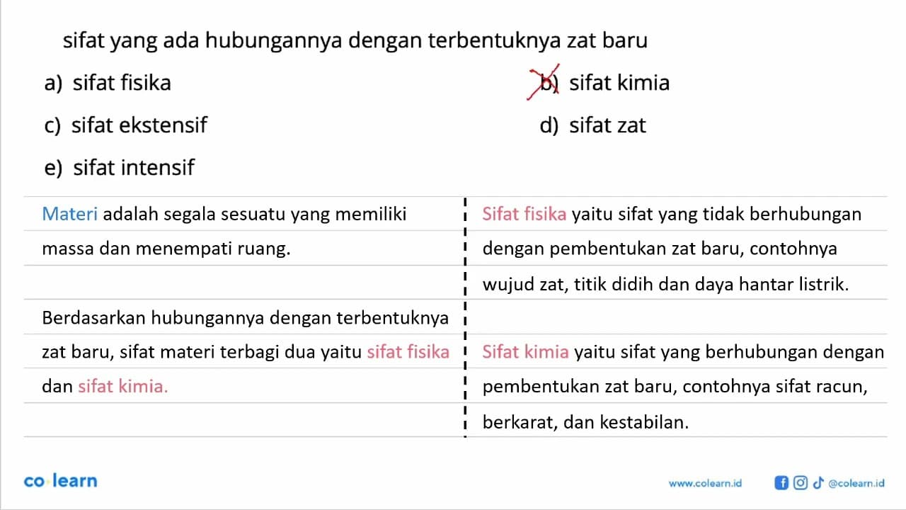 sifat yang ada hubungannya dengan terbentuknya zat baru