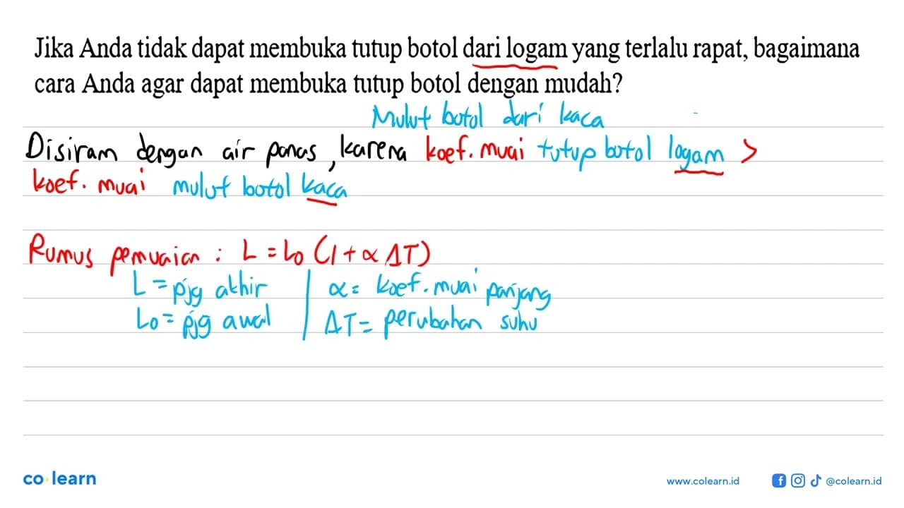 Jika Anda tidak dapat membuka tutup botol dari logam yang