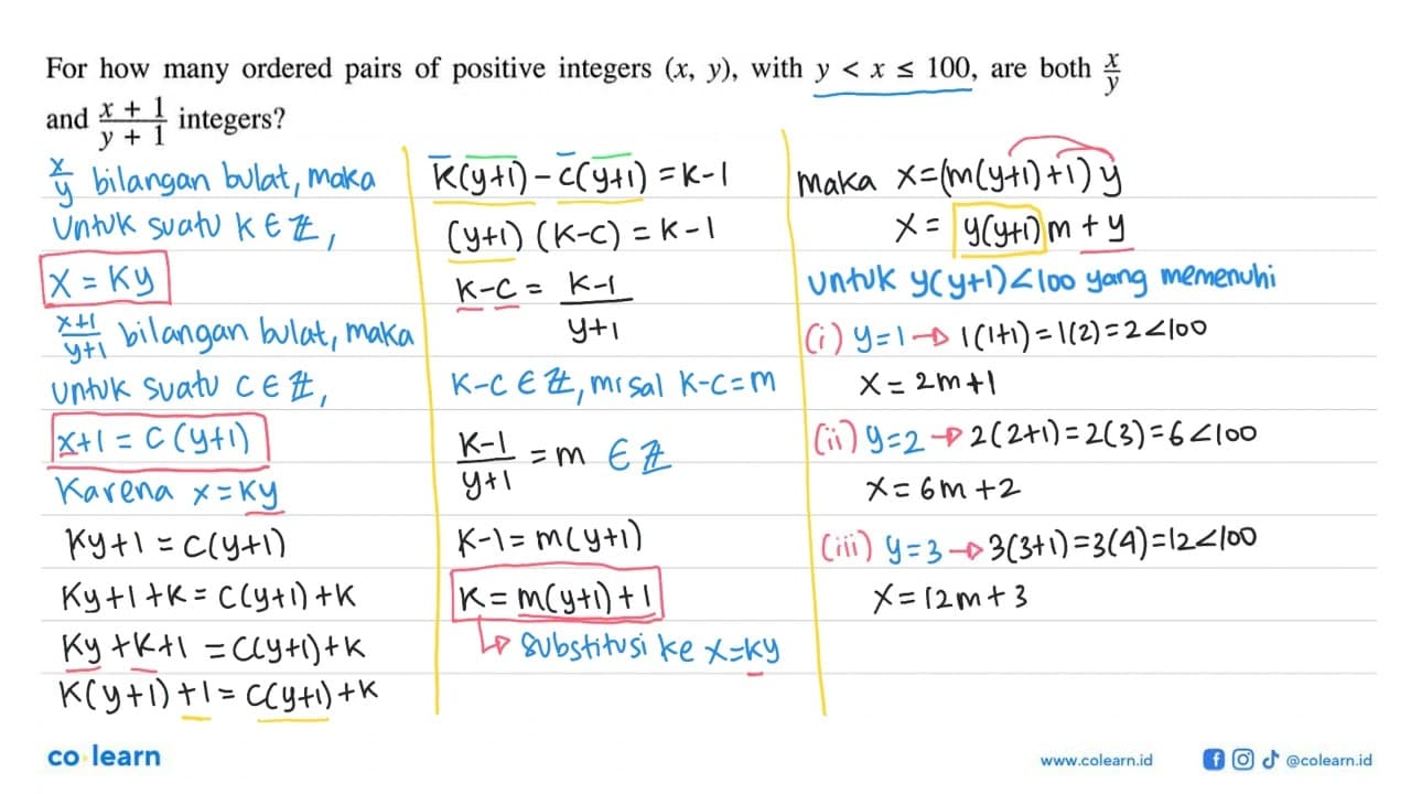 For how many ordered pairs of positive integers (x, y),