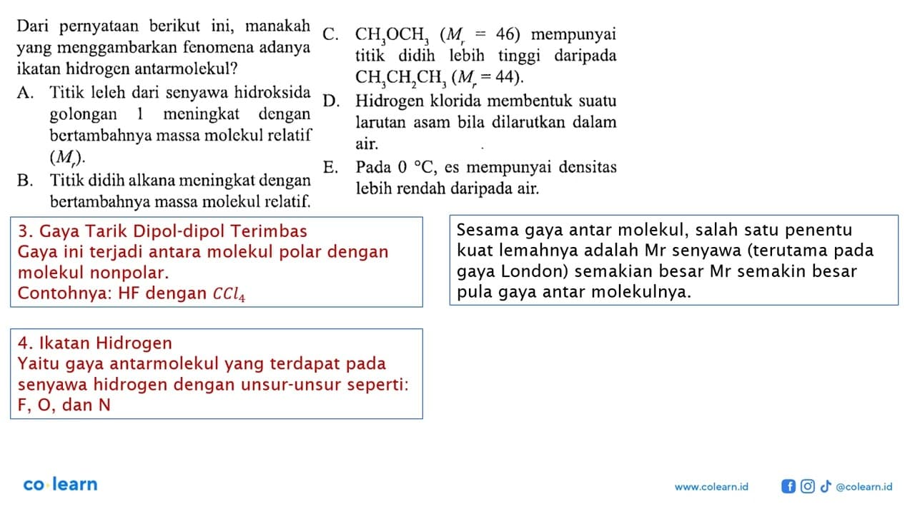 Dari pernyataan berikut ini, manakah yang menggambarkan