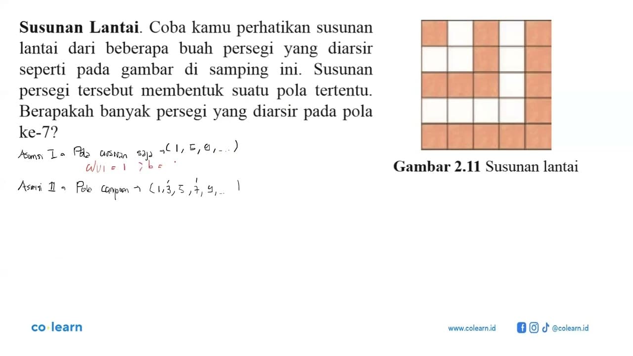 Susunan Lantai. Coba kamu perhatikan susunan lantai dari