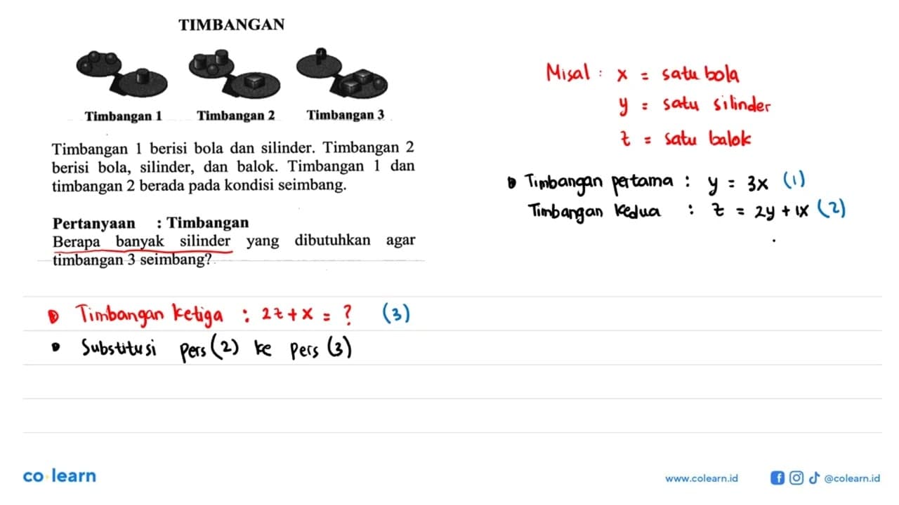 TIMBANGAN Timbangan 1 Timbangan 2 Timbangan 3 Timbangan 1