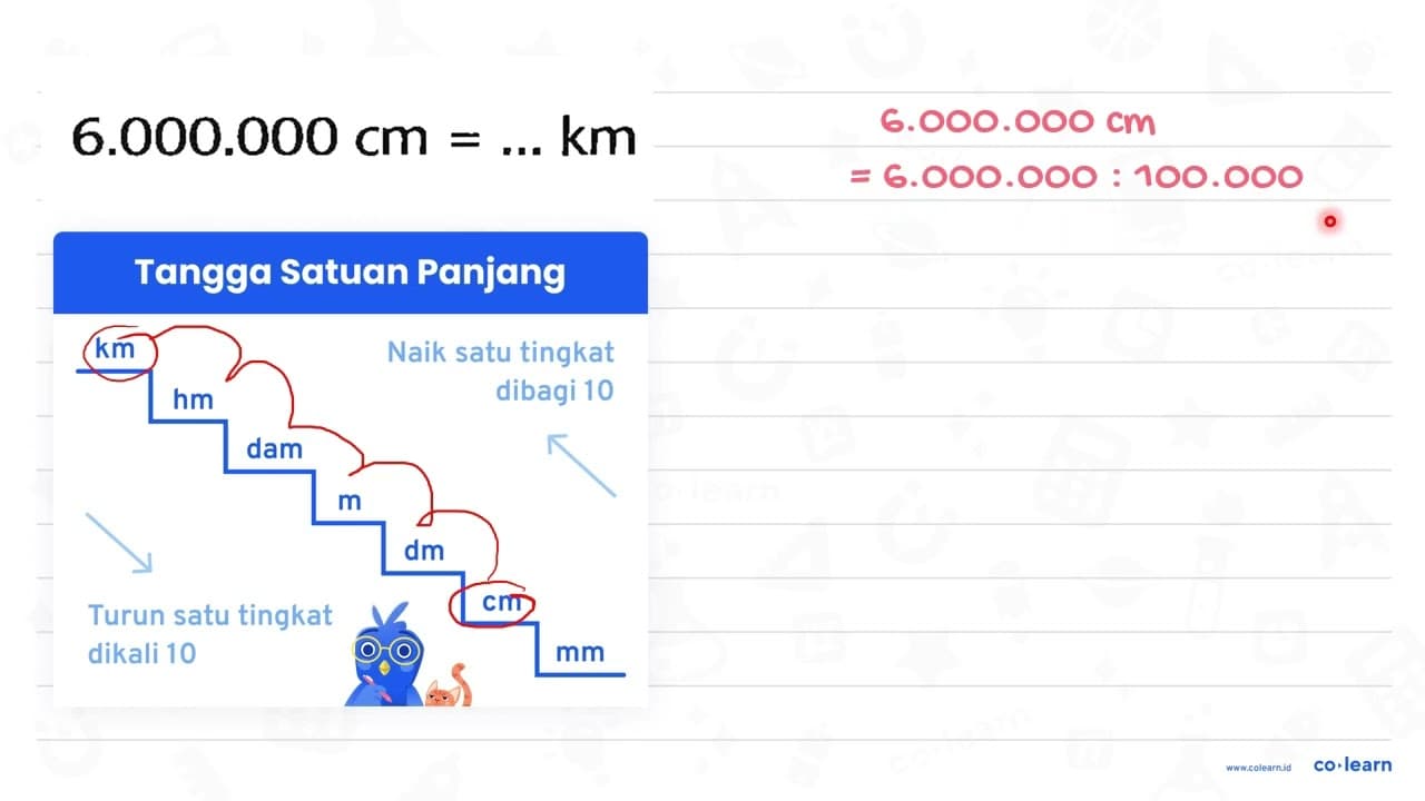 6.000 .000 cm=... km