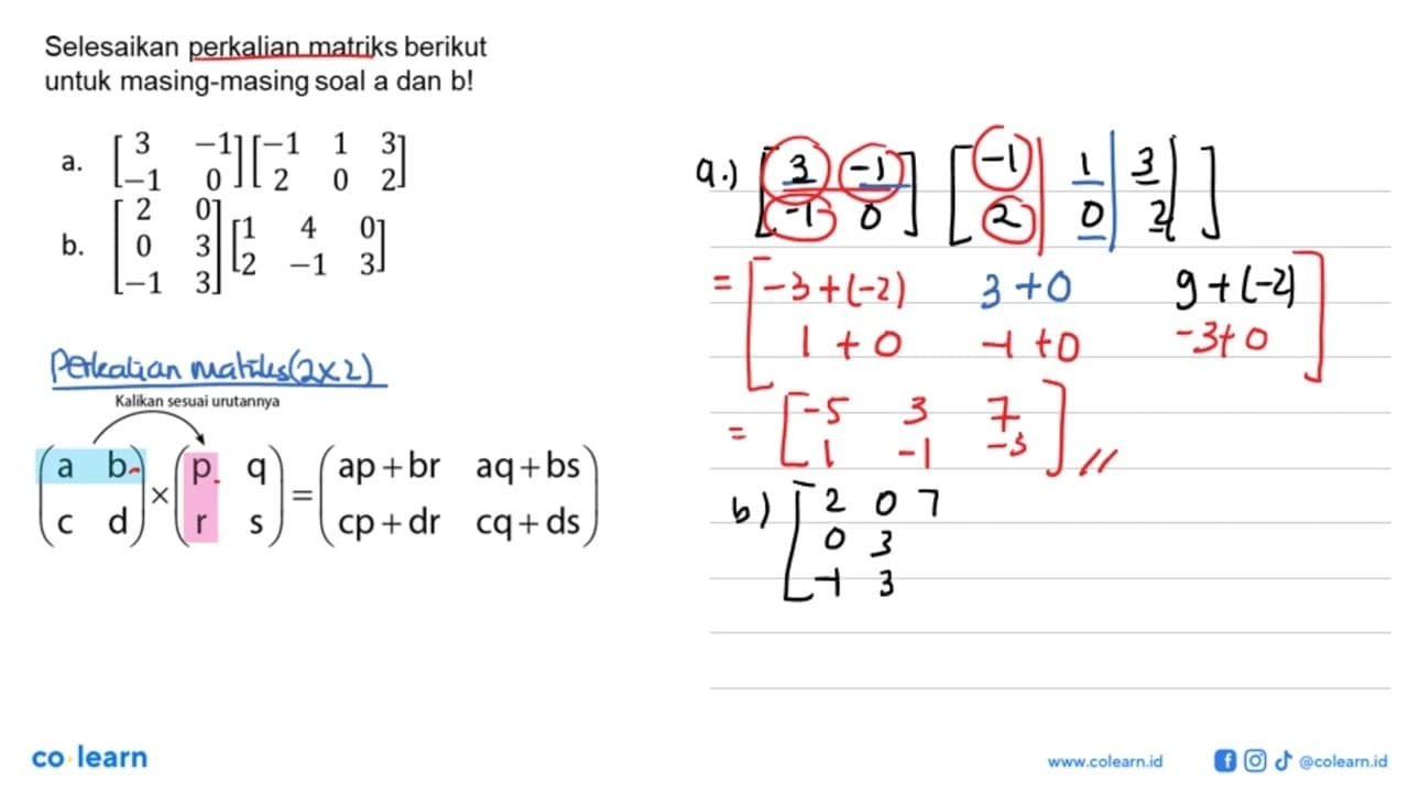 a. [3 -1 -1 0][-1 1 3 2 0 2] b. [2 0 0 3 -1 3][1 4 0 2 -1