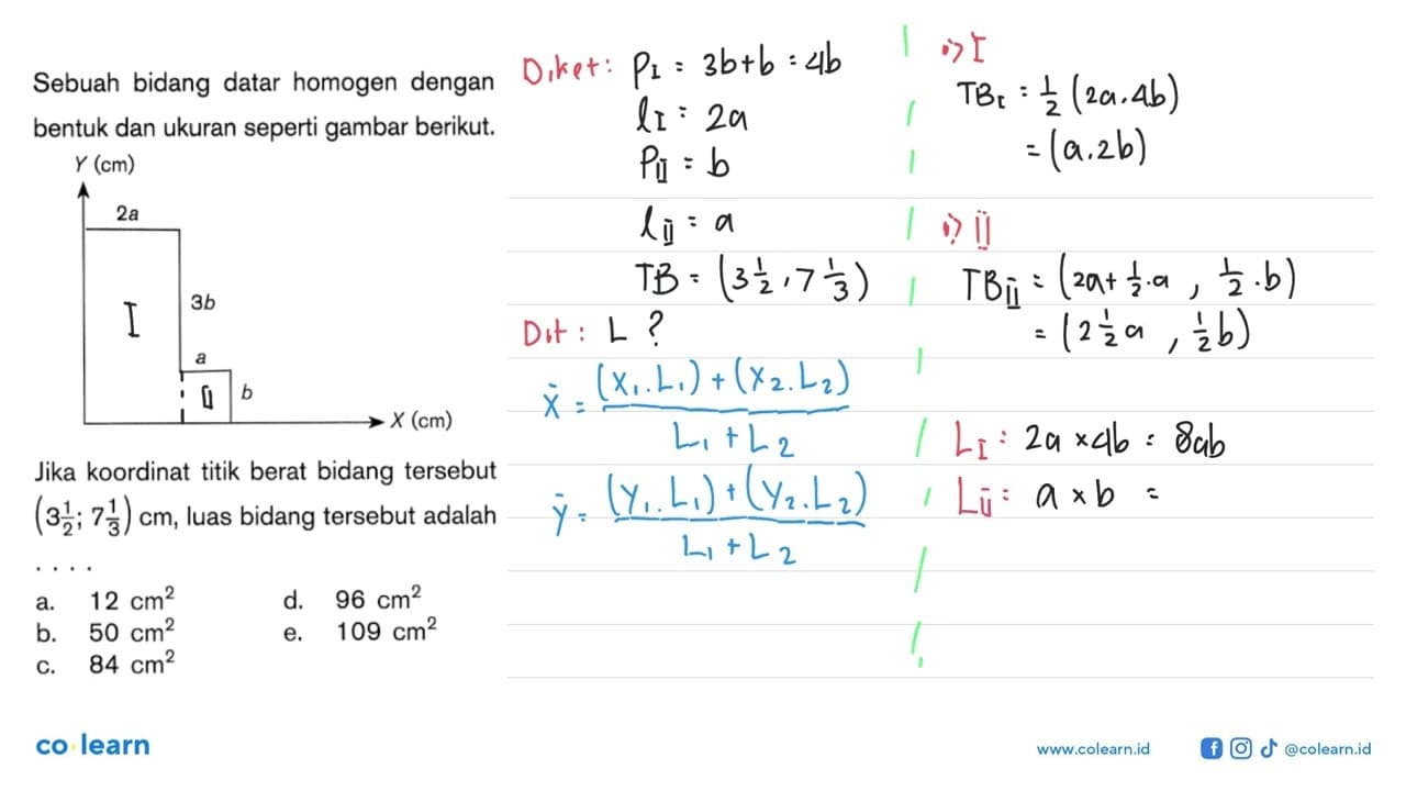 Sebuah bidang datar homogen dengan bentuk dan ukuran