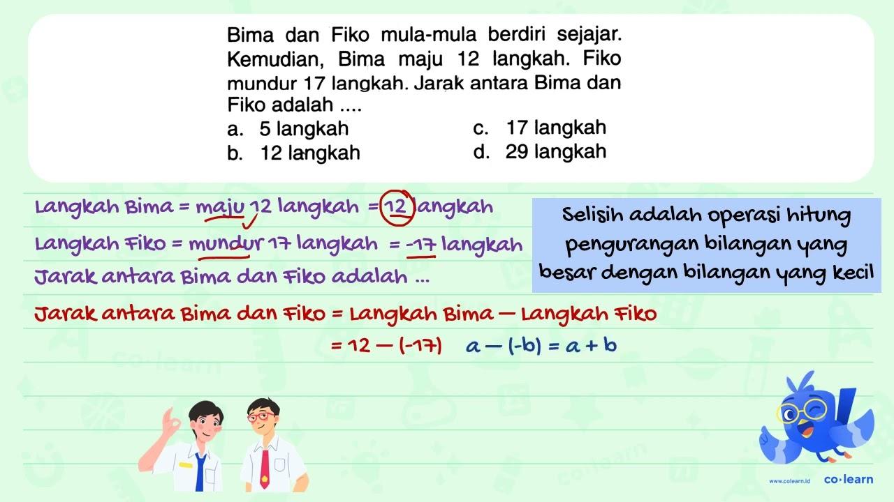 Bima dan Fiko mula-mula berdiri sejajar. Kemudian, Bima