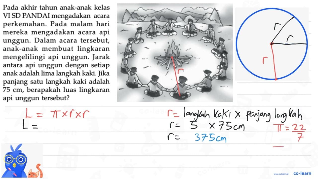 Pada akhir tahun anak-anak kelas VI SD PANDAI mengadakan