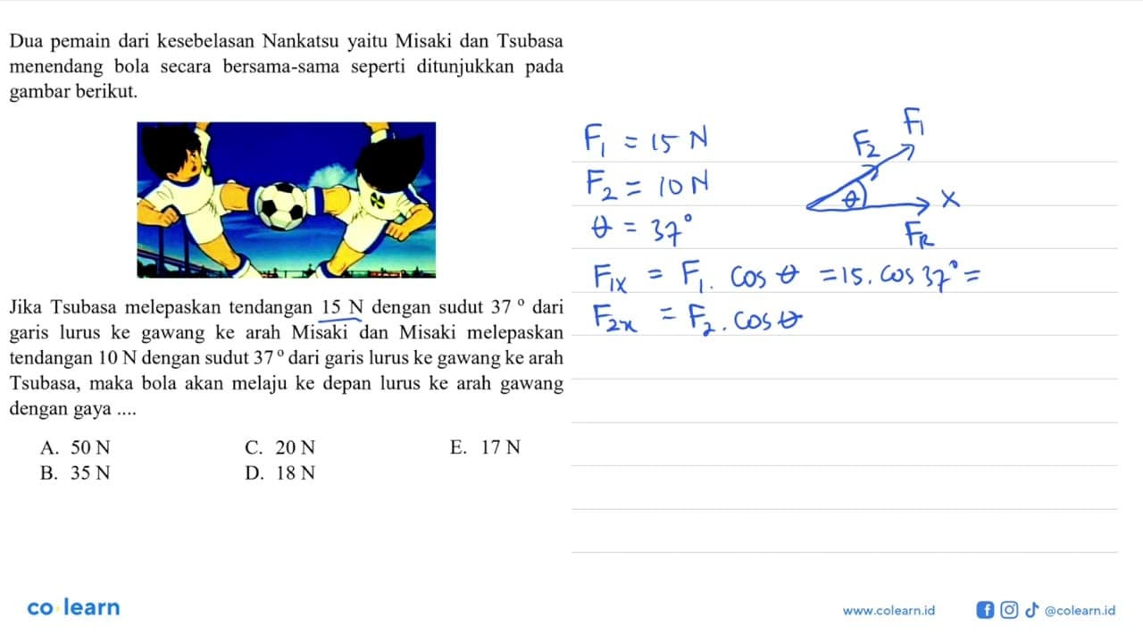 Dua pemain dari kesebelasan Nankatsu yaitu Misaki dan