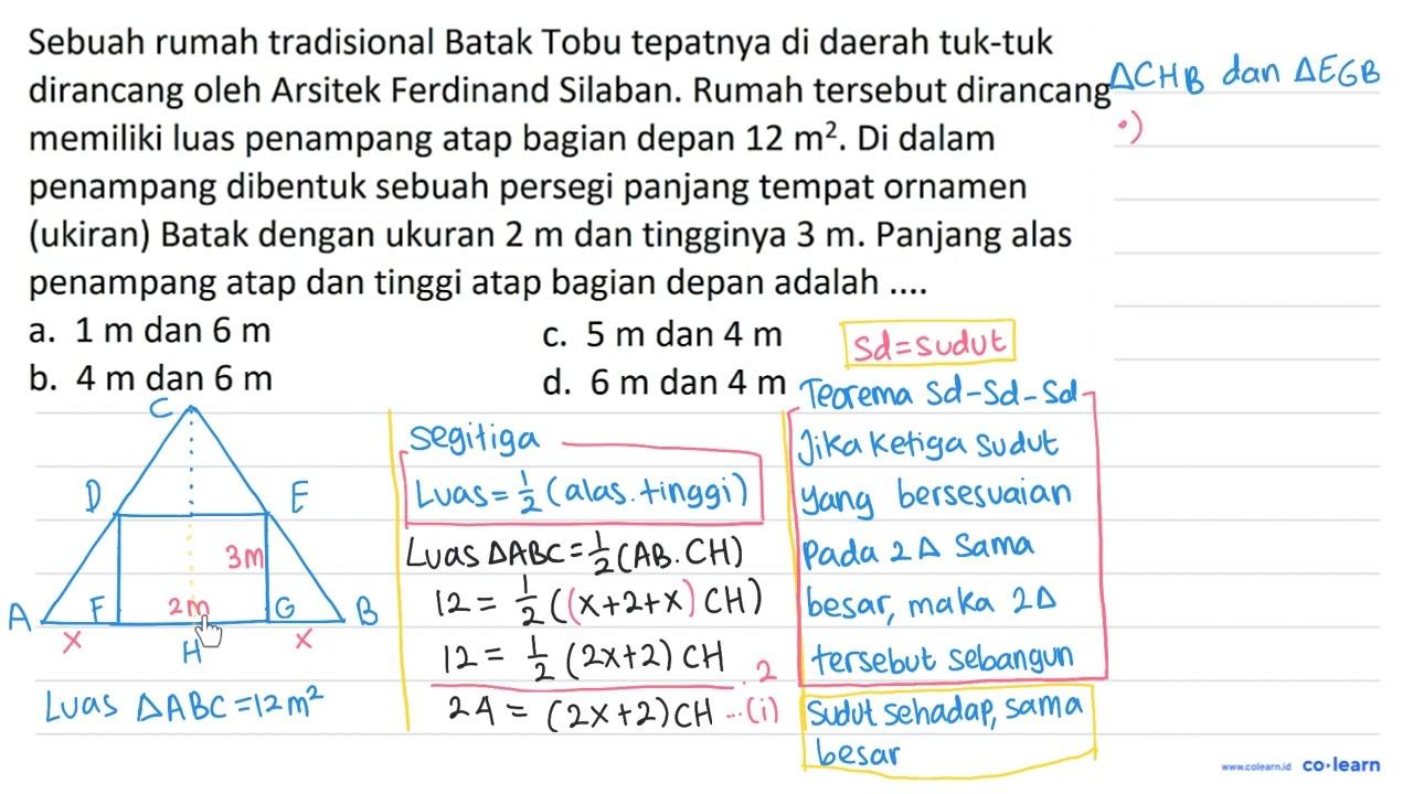 Sebuah rumah tradisional Batak Tobu tepatnya di daerah