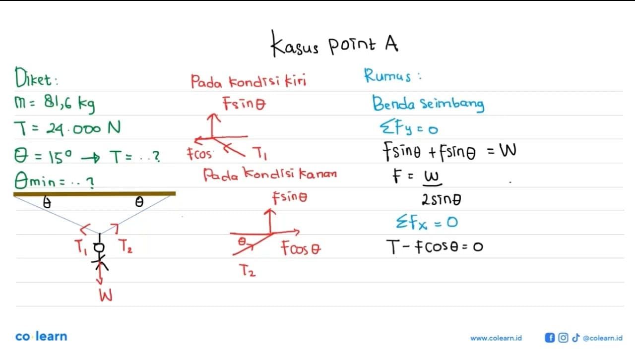 Seorang petualang akan menyeberangi sebuah jurang dengan