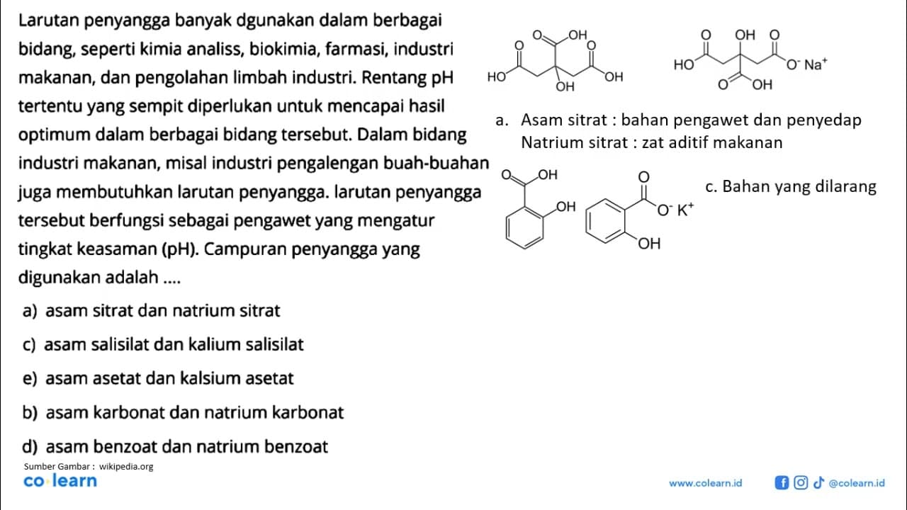 Larutan penyangga banyak dgunakan dalam berbagai bidang,