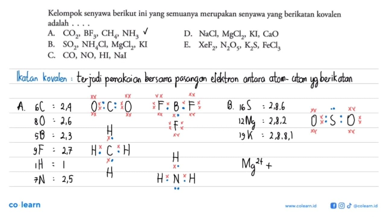 Kelompok senyawa berikut ini yang semuanya merupakan