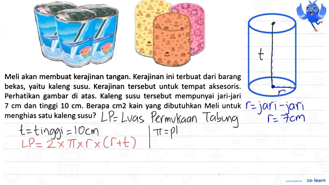 Meli akan membuat kerajinan tangan. Kerajinan ini terbuat