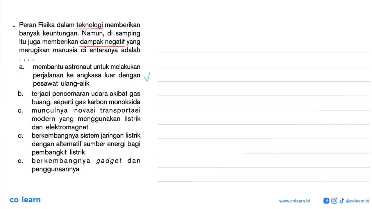 Peran Fisika dalam teknologi memberikan banyak keuntungan,