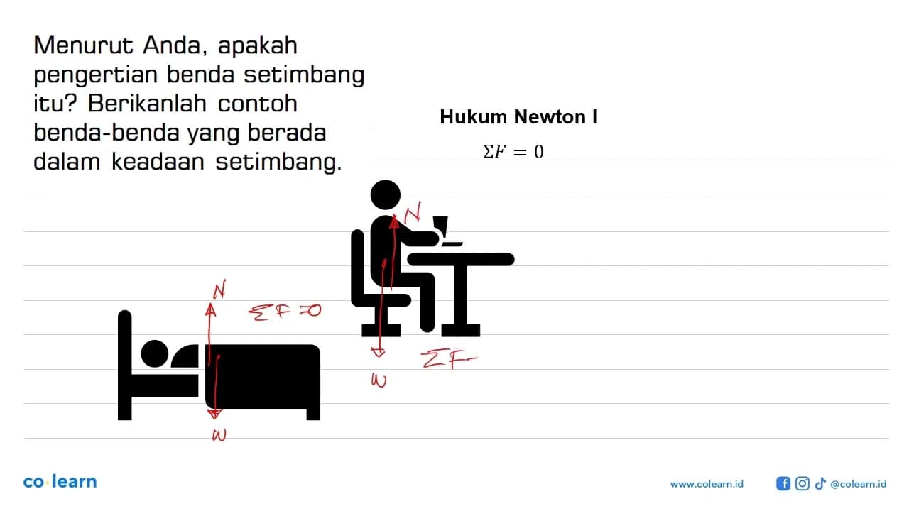 Menurut Anda, apakah pengertian benda setimbang itu?