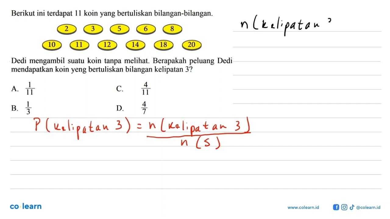 Berikut ini terdapat 11 koinyang bertuliskan