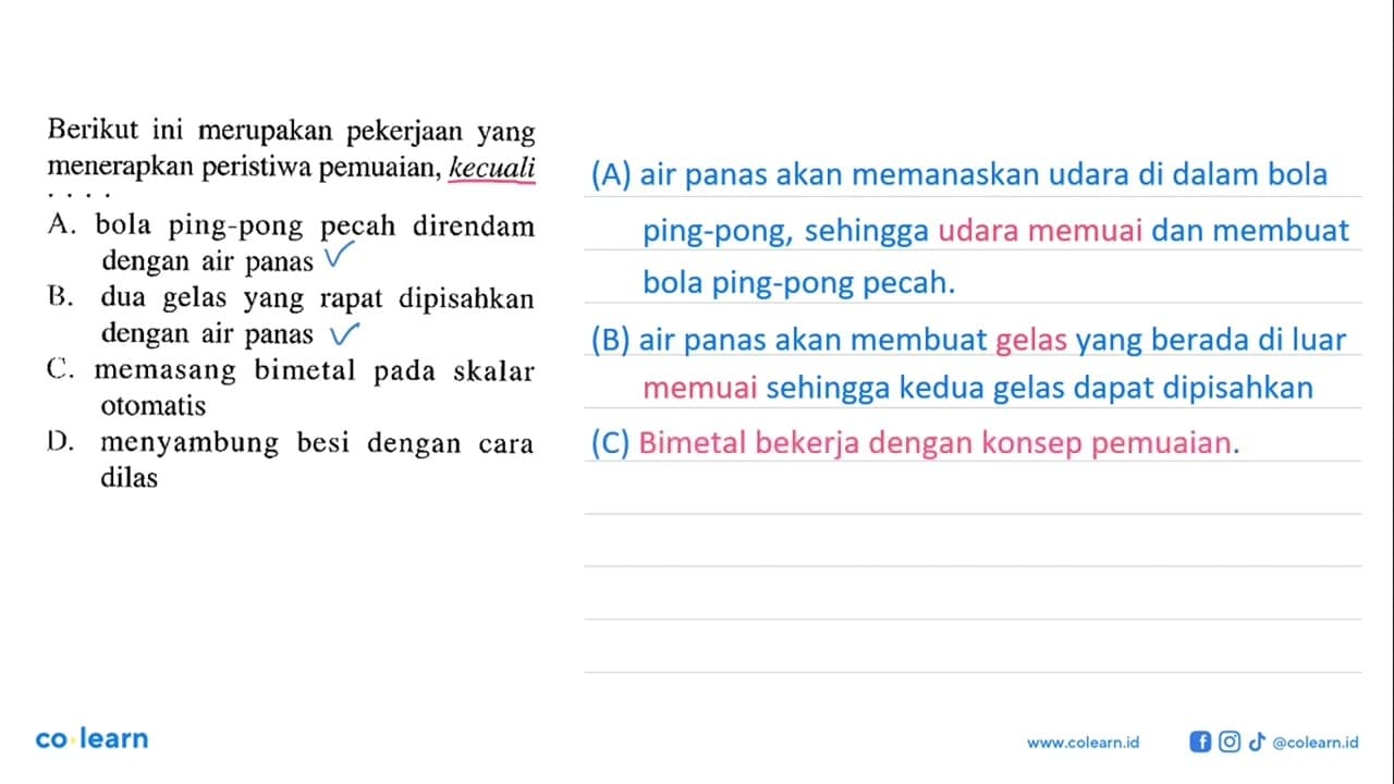 Berikut ini merupakan pekerjaan yang menerapkan peristiwa