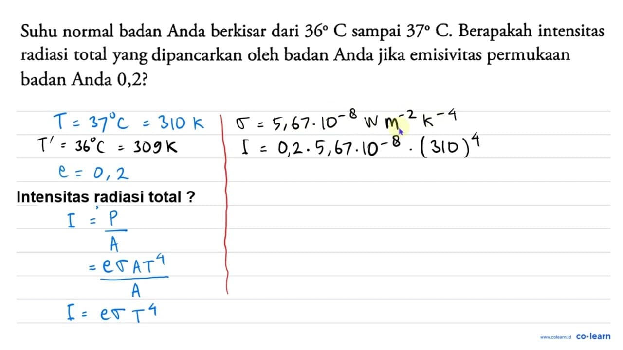 Suhu normal badan Anda berkisar dari 36 C sampai 37 C .